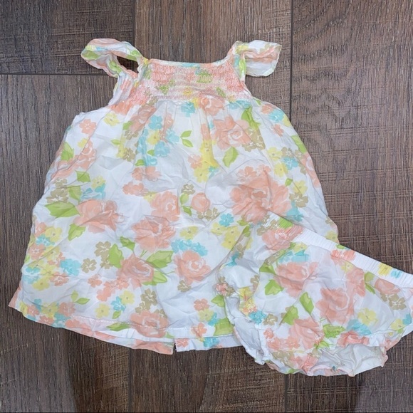 First Moments Floral Dress & Bloomers - Picture 1 of 7